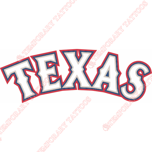 Texas Rangers Customize Temporary Tattoos Stickers NO.1976